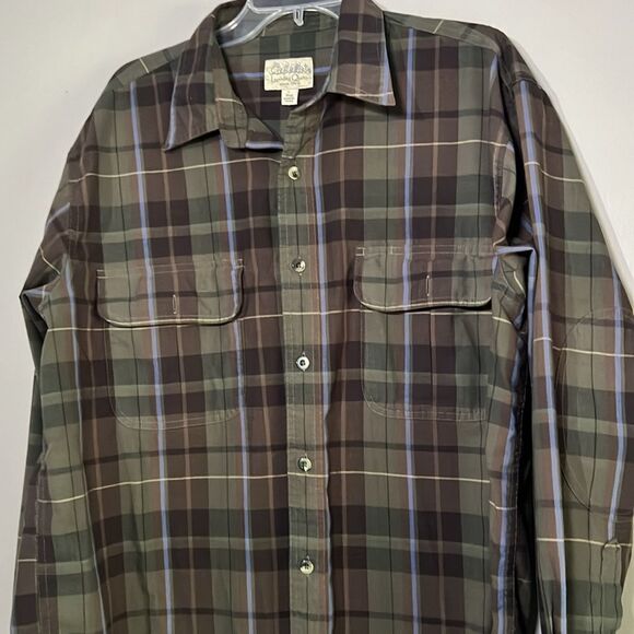 Cabela’s plaid long sleeve button-down shirt, size large - Picture 4 of 8